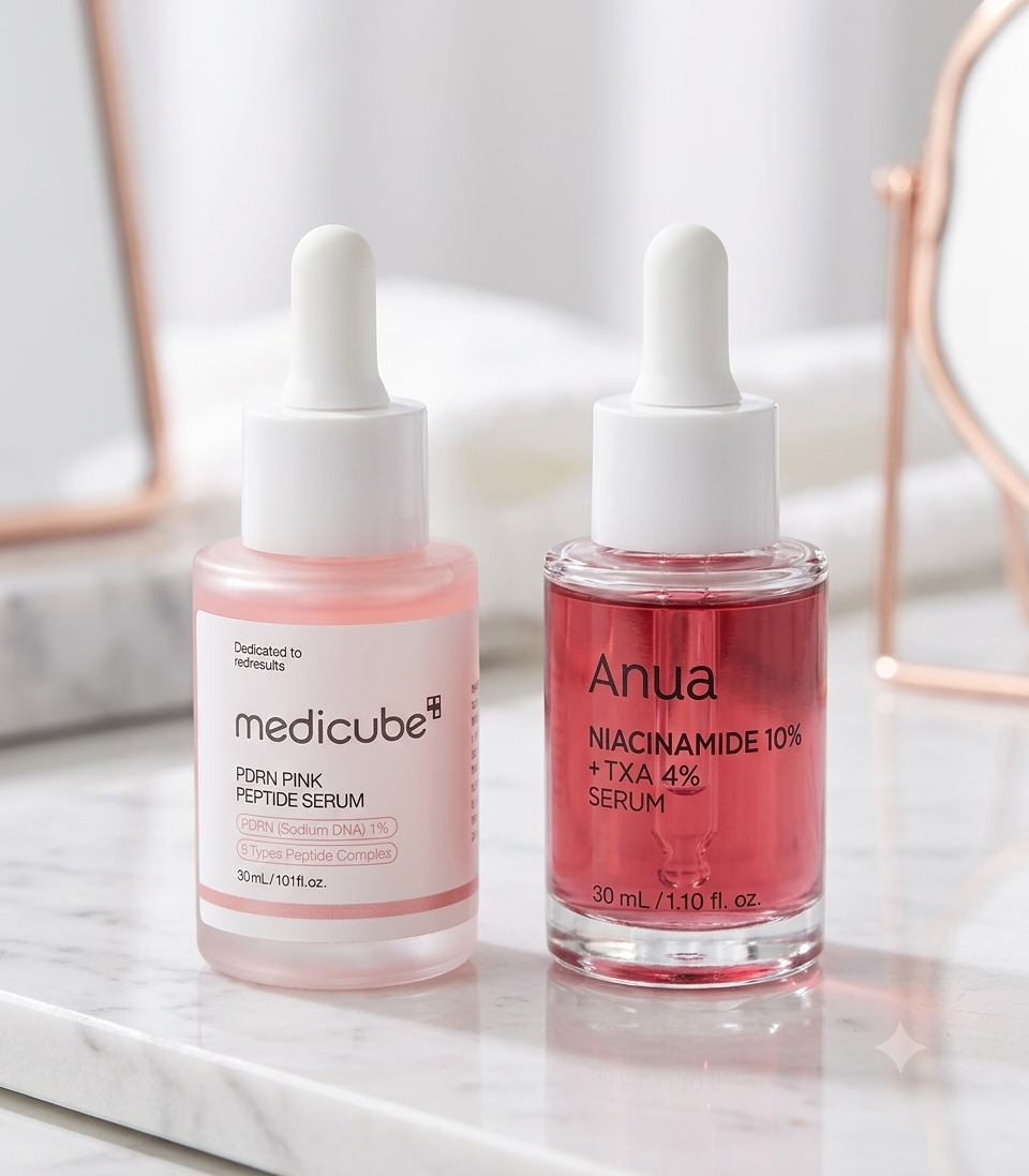 Combo De Serum Medicube Pdrn Y Anua 30ml