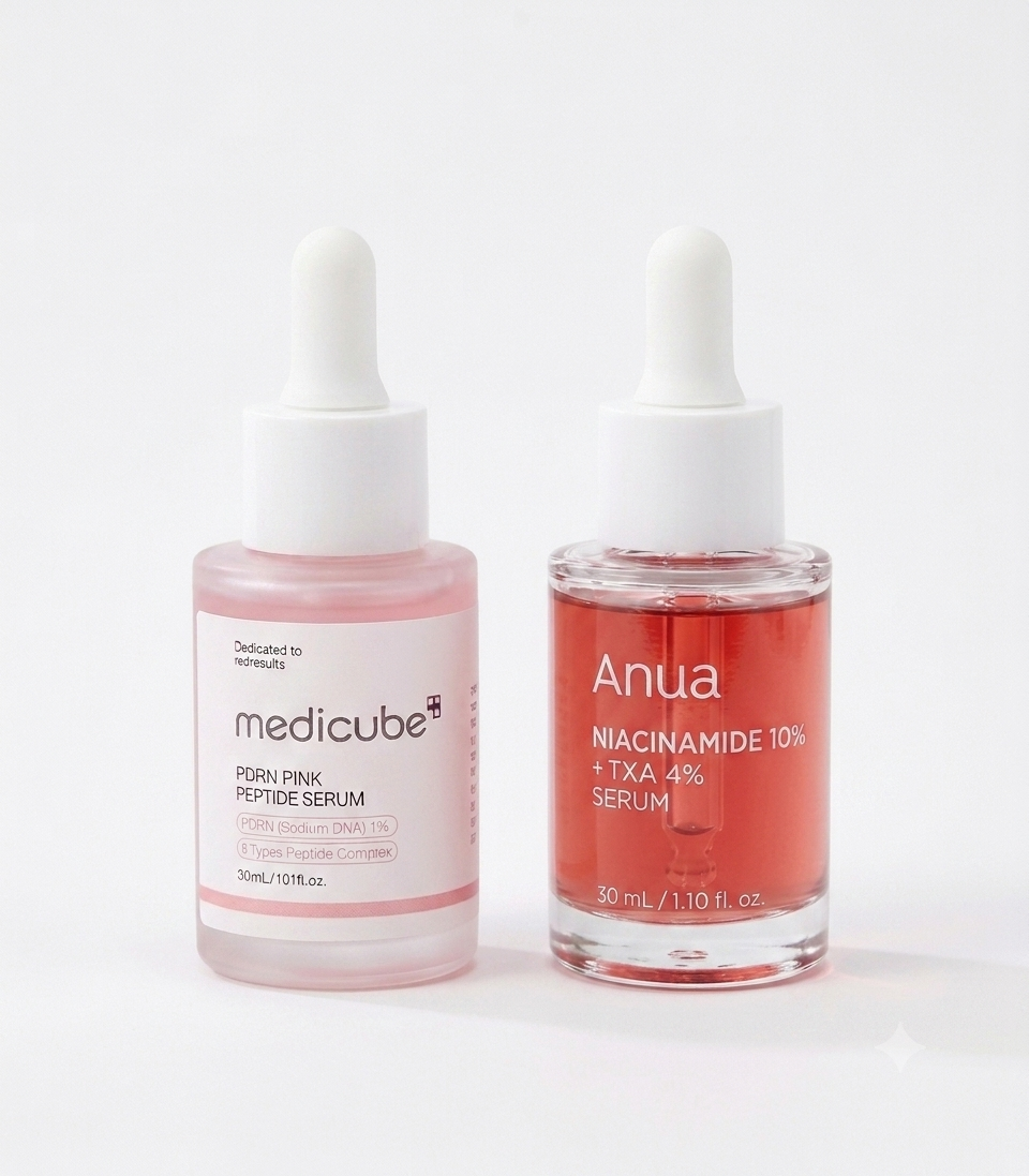 Combo De Serum Medicube Pdrn Y Anua 30ml